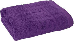 Ralex Pucioasa Prosop baie de fata 50x90 cm Bumbac 100%, Greek Border 500 grame/mp, Mov Prosop