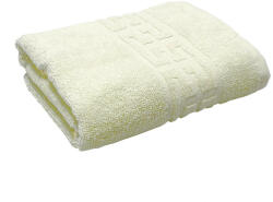 Ralex Pucioasa Prosop baie de corp 70x140 cm Bumbac 100%, Greek Border 500 grame/mp, Crem Prosop