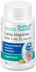Rotta Natura Calciu Magneziu Zinc + Vit. D2 Naturala 30 Capsule