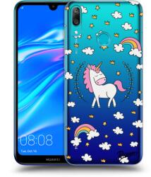 Picasee Átlátszó szilikon tok az alábbi mobiltelefonokra Huawei Y7 2019 - Unicorn star heaven