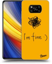 Picasee Fekete szilikon tok az alábbi mobiltelefonokra Xiaomi Poco X3 Pro - I am fine