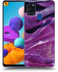 Picasee ULTIMATE CASE Samsung Galaxy A21s - készülékre - Purple glitter