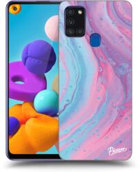 Picasee ULTIMATE CASE Samsung Galaxy A21s - készülékre - Pink liquid