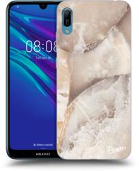 Picasee Fekete szilikon tok az alábbi mobiltelefonokra Huawei Y6 2019 - Cream marble