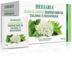Herbária Jázmin és ananász ízesítésű fehér tea csalánnal és bodzavirággal 20 filter