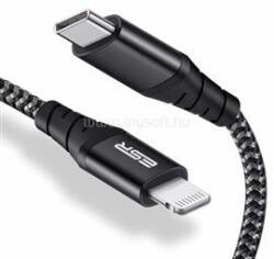 ESR 5V/3A 1m USB C lightning PD kábel (fekete) (ESR-PD-CABLE-BK) (ESR-PD-CABLE-BK)