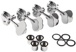 Fender Deluxe "F" Stamp Bass Tuning Machines, (4), Chrome