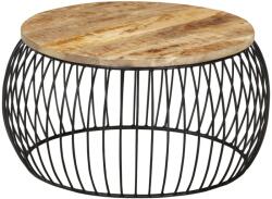 vidaXL Măsuță de cafea, Ø68 cm, lemn de mango nefinisat (338020) Masa de cafea