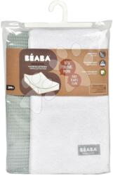 Beaba Husă pentru saltea de schimb Sofalange Green Beaba verde cu margine 100% bumbac organic pentru 0-36 luni (BE920385) Saltea de infasat
