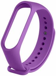  Okosóra szilikon szíj - Xiaomi Mi Band 4 / Band 3 - DEVIA lila szilikon szíj - tokgalaxis