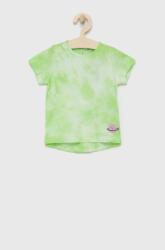 Benetton tricou de bumbac pentru copii culoarea verde PPYY-TSG07A_77X