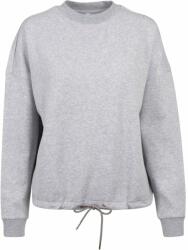 Build Your Brand Női oversized pulóver ejtett vállakkal - Szürke melírozott | M (BY058-1000228103)