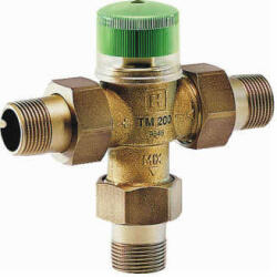 Resideo TM200-3/4A termosztatikus keverőszelep, HMV, forrázásvédelem, R3/4" KM+hollandi, 30. . . 60°C, kvs=1, 6 (TM200-3_4A)