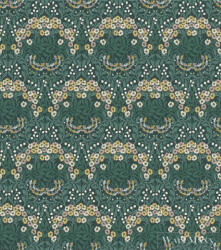 Rasch Sofia 710045 Elegáns zöld virág mintás tapéta (710045)