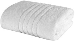 Ralex Pucioasa Prosop baie de fata 50x90 cm Bumbac 100% Bordura Linii 550 grame/mp Alb Prosop