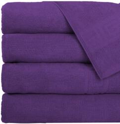 Ralex Pucioasa Pachet 5 prosoape baie 70x140 cm Bumbac 100%, Greek Border 500 grame/mp, Mov Prosop