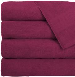 Ralex Pucioasa Pachet 5 prosoape baie 70x140 cm Bumbac 100%, Greek Border 500 grame/mp, Rosu Prosop