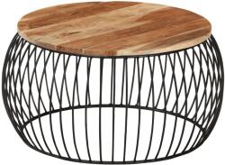 vidaXL Măsuță de cafea, Ø68 cm, lemn masiv de acacia (338021) Masa de cafea