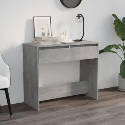 vidaXL Masă consolă, gri beton, 89x41x76, 5 cm, oțel (809570)