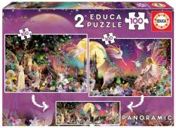 Educa 19291 Fantasy - 2 x 100 db-os Panoráma puzzle