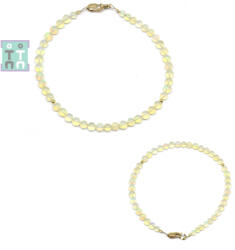  Bratara Opal de Foc Diametru 54 mm - Rotund 3, 9 x 3, 9 mm - Accesorii Gold Filled - 1 Buc