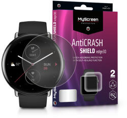 Amazfit Zepp E Circle (Round) ütésálló képernyővédő fólia - MyScreen Protector AntiCrash Shield Edge3D - 2 db/csomag - átlátszó