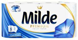Milde Hartie Igienica Milde Premium Cool Blue, 3 Straturi, 8 Role (FIMMLHI006)