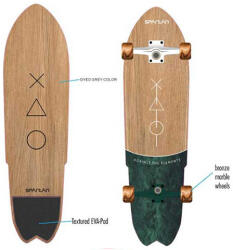 SPARTAN Cruiser fahatású bronz kerekes gördeszka 28"-os méretben (202S)