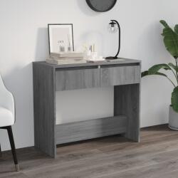vidaXL Masă consolă, stejar sonoma gri, 89x41x76, 5 cm, oțel (813000)