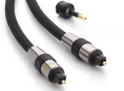 Eagle Cable Deluxe optikai audio kábel mini adapterrel fekete 1.5m (100821015)