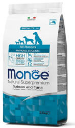Monge All Breed Adult Hypoallergenic Salmon & Tuna kutyatáp - 2x12 kg