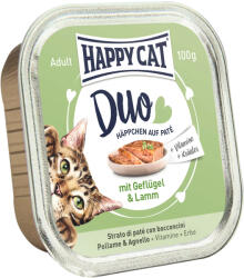 Happy Cat Duo Pástétomos Falatkák Szárnyas-Bárány - 4x100 g
