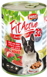 Panzi FitActive Adult Dog Konzerv marhával, májjal és bárányhússal - 6x415 g