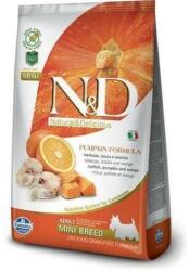 N&D Grain Free tőkehal&narancs sütőtökkel adult mini kutyatáp - 2x7 kg