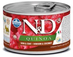 N&D Quinoa konzerv szarvas&kókusz adult mini 140 g