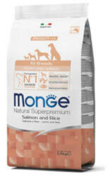 Monge All Breeds Puppy & Junior Salmon and Rice kutyatáp - 2x12 kg
