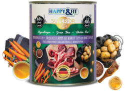 Happy&Fit Superior 100% Monoprotein - Friss bárányhús sárgarépával és burgonyával - 24x800 g