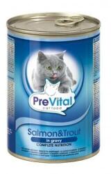 PreVital Macska Konzerv Lazac-Pisztráng - 415 g