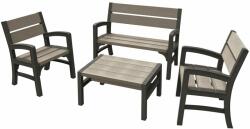 Keter Set mobilier gradina gri-maroniu Keter Montero (13.250.760.00067)