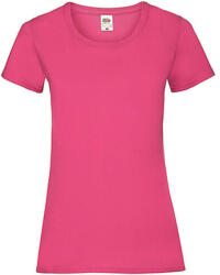 Fruit of the Loom Női póló Csapott ujjú Fruit of the Loom Valueweight T Lady-Fit - XL (16), Fuchsia