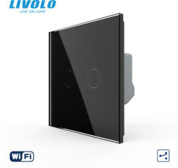 LIVOLO Intrerupator dublu cap scara cruce wireless cu touch Livolo serie noua (VL-FC2SR-2G-B)