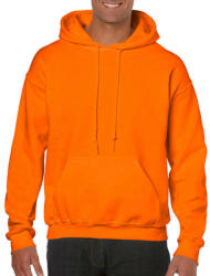 Gildan Uniszex Pulóver Kapucnis Hosszú ujjú Gildan Heavy Blend Hooded Sweat - M, Safety narancssárga
