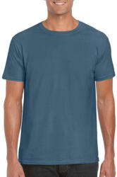 Gildan Férfi póló Rövid ujjú Gildan Softstyle Ring Spun T-Shirt - S, Indigókék