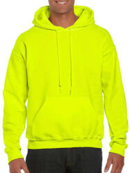 Gildan Uniszex Pulóver Kapucnis Hosszú ujjú Gildan DryBlend Adult Hooded Sweat - 2XL, Safety zöld