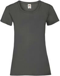 Fruit of the Loom Női póló Csapott ujjú Fruit of the Loom Valueweight T Lady-Fit - 2XL (18), Világos grafitszürke