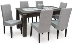  Tony asztal Berta Lux székkel - 6 személyes étkezőgarnitúra