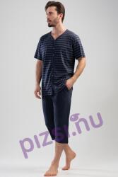 Vienetta Extra méretű halásznadrágos gombos férfi pizsama (FPI5207 1XL)