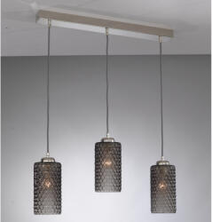 Reccagni Angelo Lustra moderna cu 3 pendule design italian 10000 fumuriu (RA-B.10000/3)