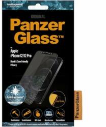 Panzer Folie Sticla Panzer Privacy Case Friendly pentru iPhone 12/12 Pro Negru