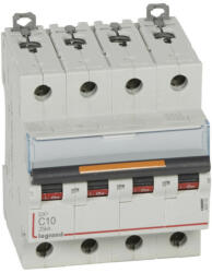 Legrand 409793 DX3 Kismegszakító. 4P, 10A, C karakterisztika, 25kA (409793)
